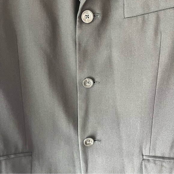 Vintage 2001 Banana Republic classic black 3 button blazer sport coat size 42R - Picture 6 of 10
